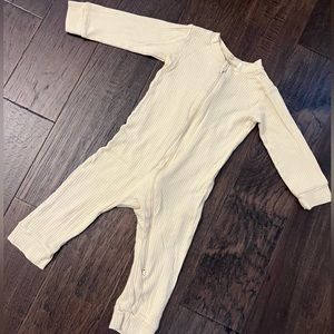 Yellow “the littlest” onesie size 12-18 months